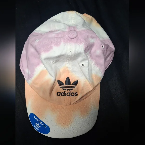Adidas Cap - Pink and Orange Tie-Dye Adjustable - Picture 5 of 5